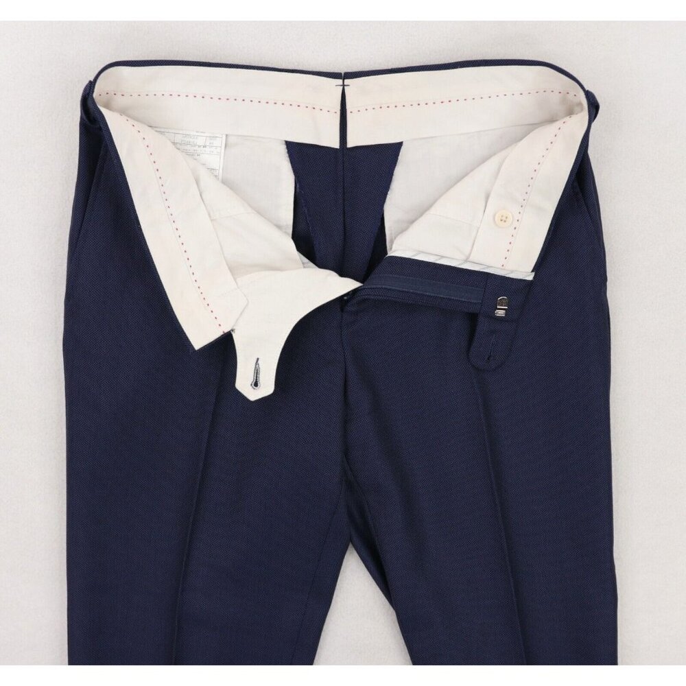 Suitsupply Sienna Ticket Pocket VBC Wool Suit Size 36R Blue Birdseye - Picture 14 of 14